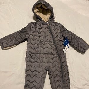 Baby Boy Quilted Outerwear Zip Up Snow Suit - 6-9 M